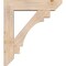 Ekena Millwork Merced Slat Smooth Bracket w/ Offset Brace, Douglas Fir, 7 1/2"W x 32"D x 36"H BKT0806X32X36MRC06SDF - alternate 2